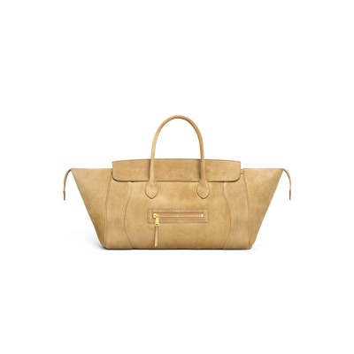 CELINE MEDIUM NEW LUGGAGE IN SUEDE CALFSKIN L100E2N22.02BG (36*22*16cm)